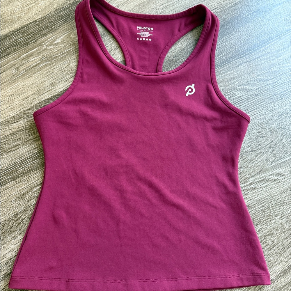 Peloton Pink Fitted Tank Top